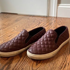 Burgundy shoes